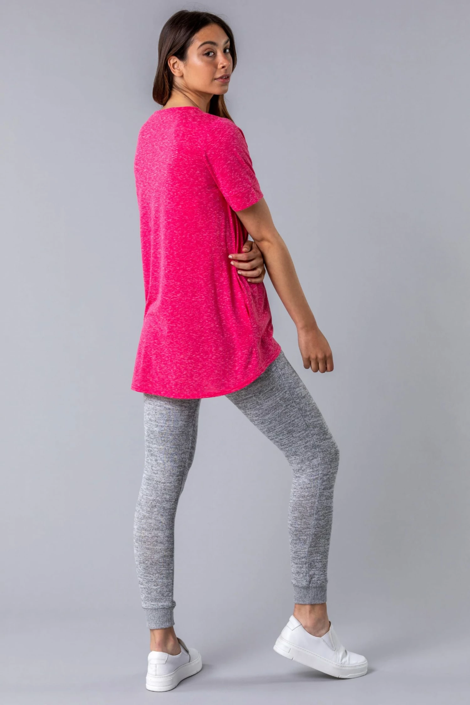 Roman Pink Eyelet Detail Lounge Top 4 Roman Pink Eyelet Detail Lounge Top - Image 2