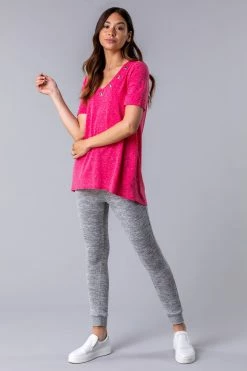 Roman Pink Eyelet Detail Lounge Top 9 Roman Pink Eyelet Detail Lounge Top -Roman Sales Shop unnamed file 7592