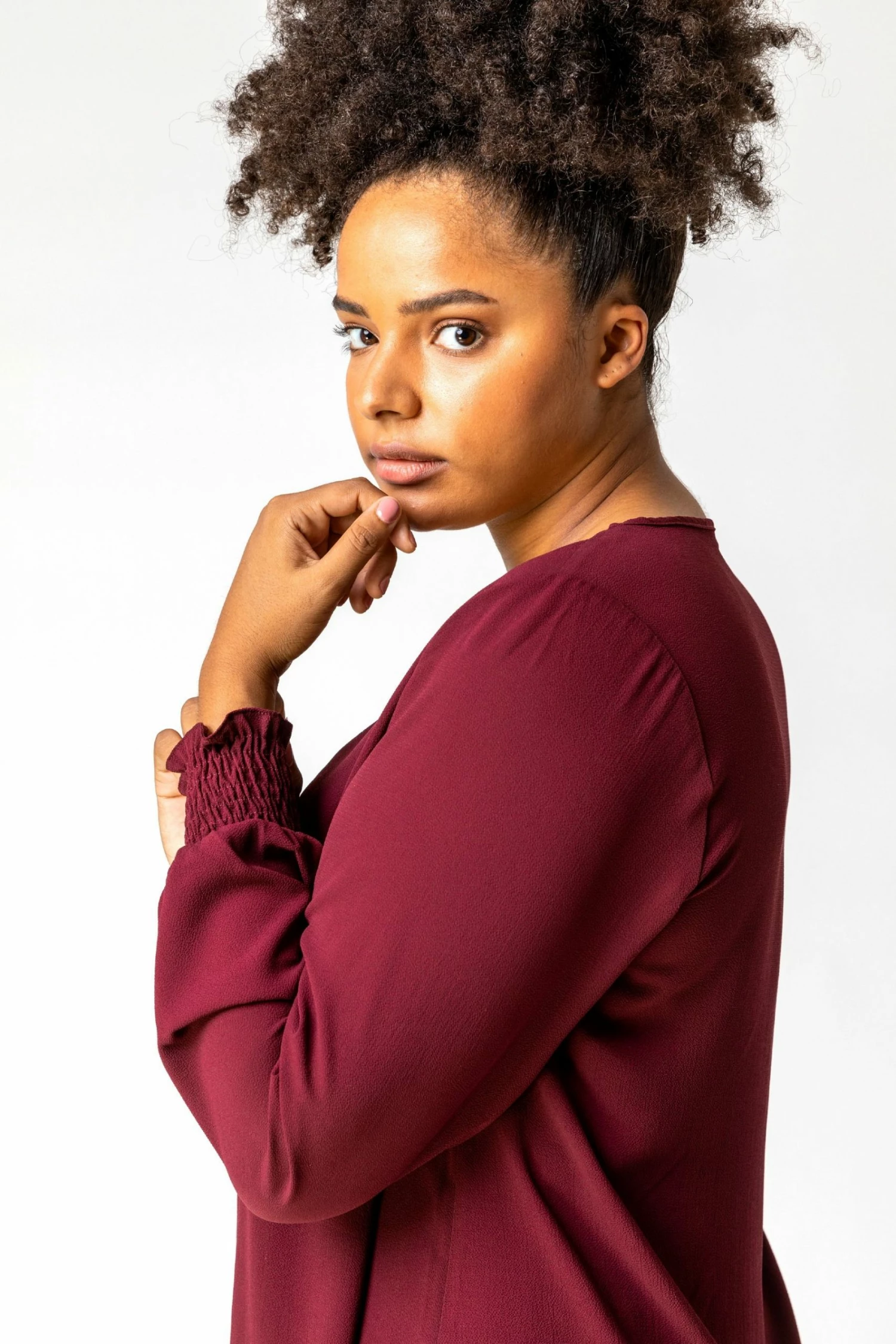 Roman Red Curve Frill Hem Shirred Top 6 Roman Red Curve Frill Hem Shirred Top - Image 4