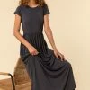 Roman Grey Gathered Skirt Maxi Dress 2 Roman Grey Gathered Skirt Maxi Dress -Roman Sales Shop unnamed file 762