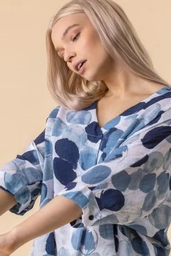 Roman Blue Abstract Spot Print Shirt 10 Roman Blue Abstract Spot Print Shirt -Roman Sales Shop unnamed file 7651