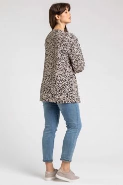 Roman Brown Curve Animal Print Frill Detail Top 9 Roman Brown Curve Animal Print Frill Detail Top -Roman Sales Shop unnamed file 7702