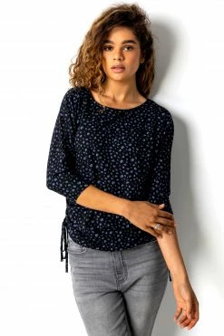 Roman Blue Spot Print Side Tie Top 9 Roman Blue Spot Print Side Tie Top -Roman Sales Shop unnamed file 7712