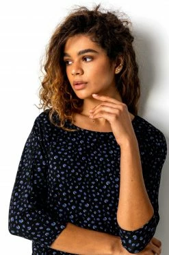 Roman Blue Spot Print Side Tie Top 10 Roman Blue Spot Print Side Tie Top -Roman Sales Shop unnamed file 7713