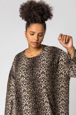 Roman Brown Curve Animal Print Asymmetric Top 10 Roman Brown Curve Animal Print Asymmetric Top -Roman Sales Shop unnamed file 7718