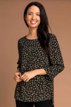 Roman Floral Animal Print Top -Roman Sales Shop unnamed file 7723