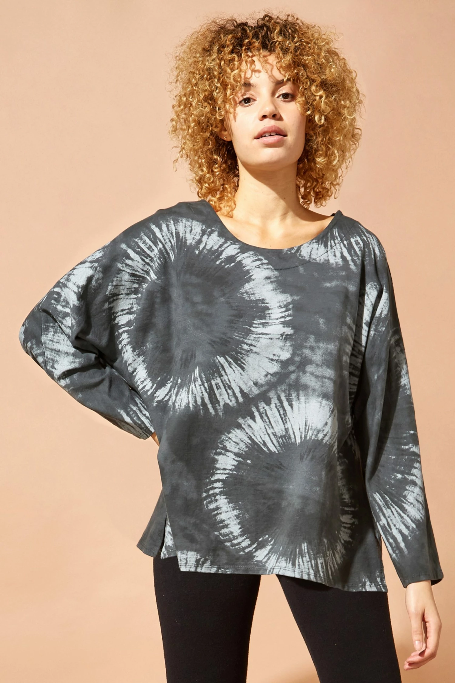 Roman Grey Tie Dye Print Top 6 Roman Grey Tie Dye Print Top - Image 4
