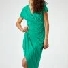 Roman Green Ruched Front Midi Wrap Dress 1 Roman Green Ruched Front Midi Wrap Dress -Roman Sales Shop unnamed file 773