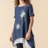 Roman Navy Floral Print Asymmetric Tunic Top 2 Roman Navy Floral Print Asymmetric Tunic Top -Roman Sales Shop unnamed file 7769