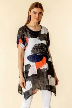 Roman Multi Abstract Print Longline Tunic Top 13 Roman Multi Abstract Print Longline Tunic Top -Roman Sales Shop unnamed file 7801