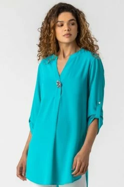 Roman Dark Pink Longline Button Detail Tunic Top 15 Roman Dark Pink Longline Button Detail Tunic Top -Roman Sales Shop unnamed file 7829