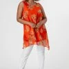 Roman Orange Curve Paisley Print Chiffon Top 2 Roman Orange Curve Paisley Print Chiffon Top -Roman Sales Shop unnamed file 7847
