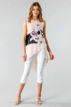 Roman Pink Floral Print Asymmetric Tunic Top 10 Roman Pink Floral Print Asymmetric Tunic Top -Roman Sales Shop unnamed file 7860