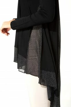 Roman Black Chiffon Detail Dipped Hem Top 9 Roman Black Chiffon Detail Dipped Hem Top -Roman Sales Shop unnamed file 7881