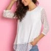 Roman White Burnout Spot Print Asymmetric Top 2 Roman White Burnout Spot Print Asymmetric Top -Roman Sales Shop unnamed file 7884