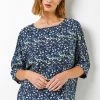 Roman Blue Ditsy Floral Print Tunic Top -Roman Sales Shop unnamed file 7905