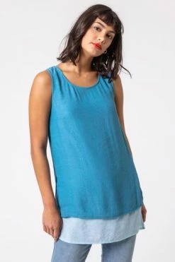 Roman Orange Double Layer Colourblock Tunic -Roman Sales Shop unnamed file 7939