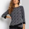 Roman Silver Shimmer Geo Print Asymmetrical Top -Roman Sales Shop unnamed file 7940