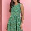 Roman Green Floral Print Fit & Flare Tea Dress 1 Roman Green Floral Print Fit & Flare Tea Dress -Roman Sales Shop unnamed file 796
