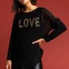 Roman Black Asymmetric Love Embellished Top -Roman Sales Shop unnamed file 7968
