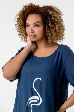 Roman Blue Curve Flamingo Print Asymmetric Tunic Top 10 Roman Blue Curve Flamingo Print Asymmetric Tunic Top -Roman Sales Shop unnamed file 8003