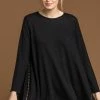 Roman Black Chiffon Hem Stud Top 2 Roman Black Chiffon Hem Stud Top -Roman Sales Shop unnamed file 8005