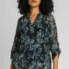 Roman Black Petite Floral Print Button Detail Tunic Top 1 Roman Black Petite Floral Print Button Detail Tunic Top -Roman Sales Shop unnamed file 8027