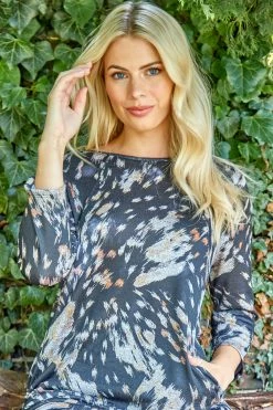 Roman Black Abstract Animal Print Tunic Top 9 Roman Black Abstract Animal Print Tunic Top -Roman Sales Shop unnamed file 8062