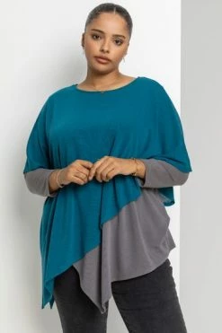 Roman Yellow Curve Colourblock Asymmetric Snood Top 14 Roman Yellow Curve Colourblock Asymmetric Snood Top -Roman Sales Shop unnamed file 8082