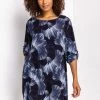 Roman Blue Floral Print Longline Tunic Top -Roman Sales Shop unnamed file 8101