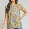 Roman Yellow Paisley Print Zip Back Top 2 Roman Yellow Paisley Print Zip Back Top -Roman Sales Shop unnamed file 8151