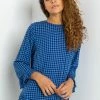 Roman Blue Gingham Printed Frill Hem Top 1 Roman Blue Gingham Printed Frill Hem Top -Roman Sales Shop unnamed file 8157