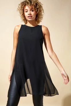 Roman Black Longline Overlay Tunic Top 10 Roman Black Longline Overlay Tunic Top -Roman Sales Shop unnamed file 8188