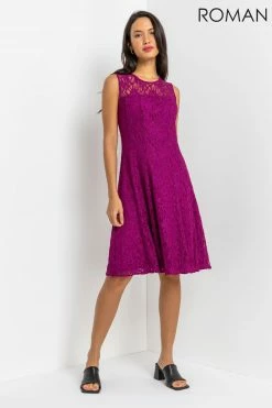 Roman Pink Glitter Lace Fit & Flare Dress 13 Roman Pink Glitter Lace Fit & Flare Dress -Roman Sales Shop unnamed file 820
