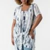Roman Multi Curve Abstract Print Crinkle Tunic Top -Roman Sales Shop unnamed file 8211