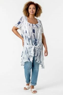 Roman Multi Curve Abstract Print Crinkle Tunic Top 9 Roman Multi Curve Abstract Print Crinkle Tunic Top -Roman Sales Shop unnamed file 8213