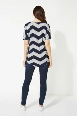 Roman Navy Zip Front Top -Roman Sales Shop unnamed file 8218