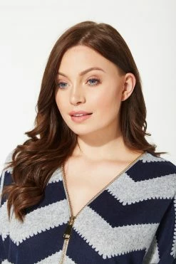 Roman Navy Zip Front Top -Roman Sales Shop unnamed file 8219