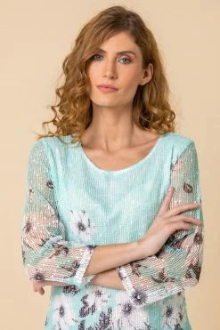 Roman Green Lace Trim Overlay Floral Print Top 10 Roman Green Lace Trim Overlay Floral Print Top -Roman Sales Shop unnamed file 8238