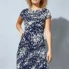 Roman Navy Ditsy Floral Print Shift Dress 1 Roman Navy Ditsy Floral Print Shift Dress -Roman Sales Shop unnamed file 827