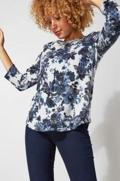 Roman Blue Originals Floral Print Jersey Tunic Top 10 Roman Blue Originals Floral Print Jersey Tunic Top -Roman Sales Shop unnamed file 8290