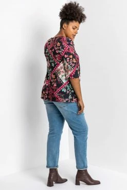 Roman Red Curve Tile Print Tunic Top 8 Roman Red Curve Tile Print Tunic Top -Roman Sales Shop unnamed file 8331