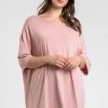 Roman Pink Curve Plain Hanky Hem Top 2 Roman Pink Curve Plain Hanky Hem Top -Roman Sales Shop unnamed file 8368