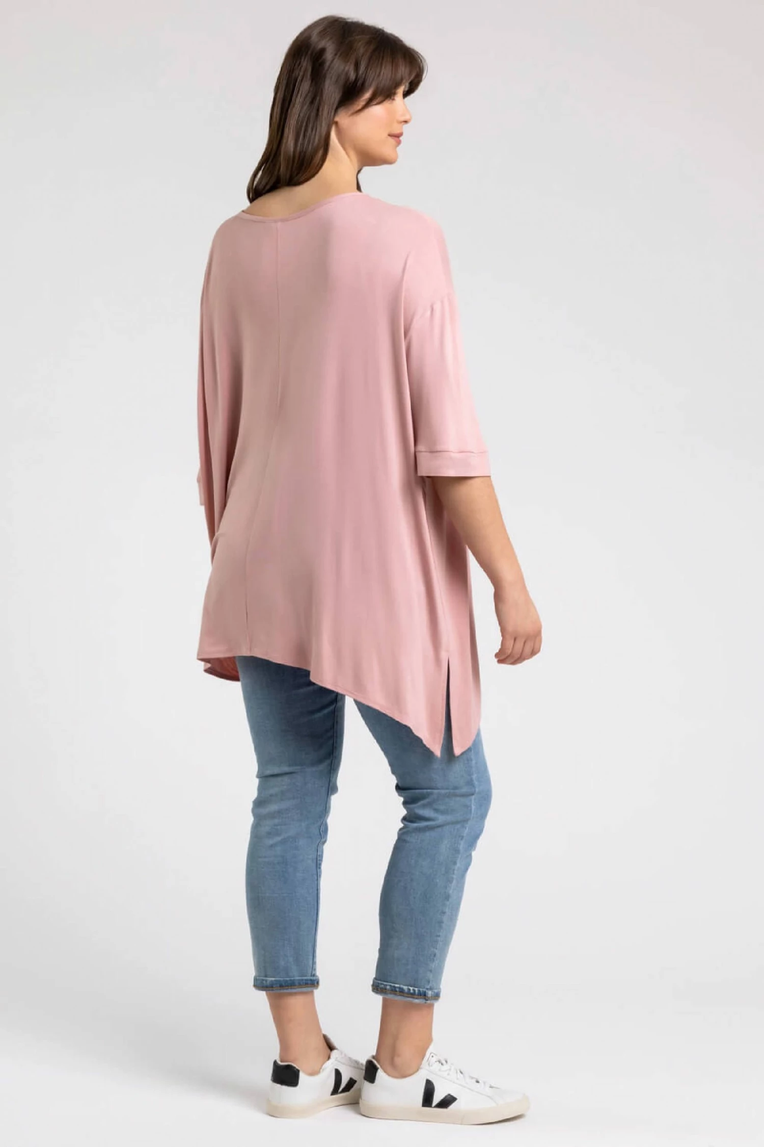 Roman Pink Curve Plain Hanky Hem Top 4 Roman Pink Curve Plain Hanky Hem Top - Image 2