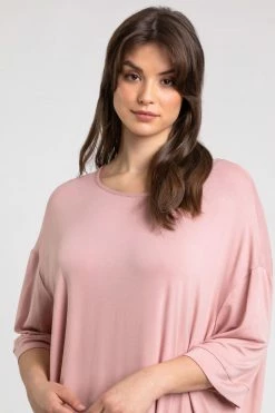 Roman Pink Curve Plain Hanky Hem Top 13 Roman Pink Curve Plain Hanky Hem Top -Roman Sales Shop unnamed file 8371