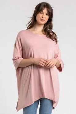 Roman Pink Curve Plain Hanky Hem Top 15 Roman Pink Curve Plain Hanky Hem Top -Roman Sales Shop unnamed file 8373