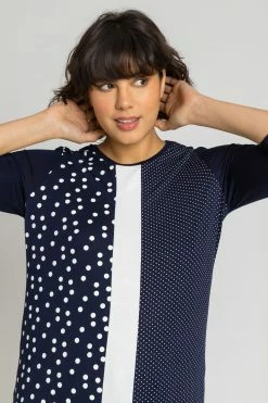 Roman Blue Contrast Spot Print Jersey Top 10 Roman Blue Contrast Spot Print Jersey Top -Roman Sales Shop unnamed file 8384