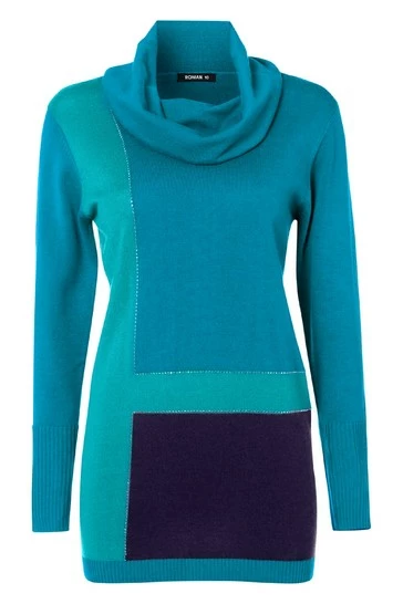 Roman Blue Colour Block Tunic 7 Roman Blue Colour Block Tunic - Image 5