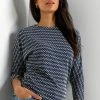 Roman Navy Textured Detail Spot Print Top 2 Roman Navy Textured Detail Spot Print Top -Roman Sales Shop unnamed file 8471