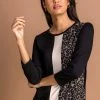 Roman Black Animal Print Colour Block Top 1 Roman Black Animal Print Colour Block Top -Roman Sales Shop unnamed file 8497